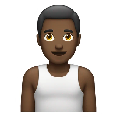 A black man typing in the first person on his keyborad sticker