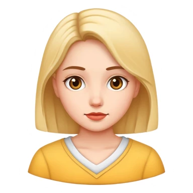 realistic portrait of girl sticker