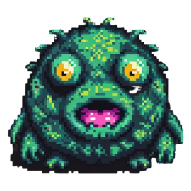 Blob monster with one eye sticker