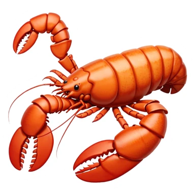 White lobster tail sticker