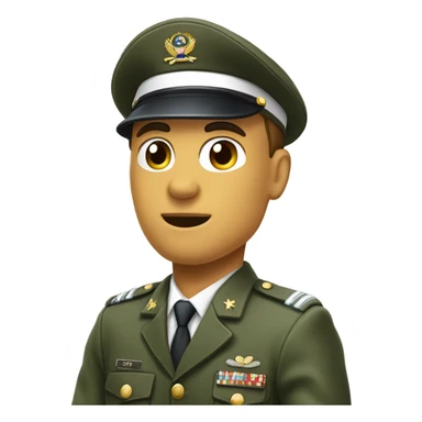 Saluting man sticker