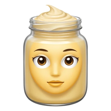 hair mask in a jar sticker