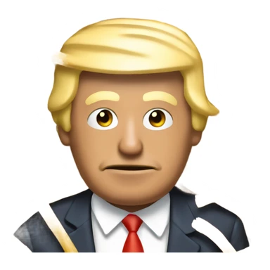 Donald Trump with Spaghetti all over him sticker