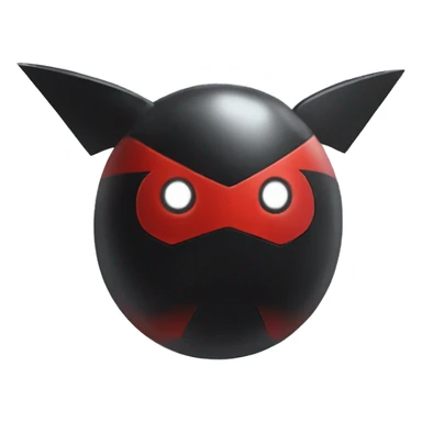 Shiny cool edgy black and red Pokémon sticker