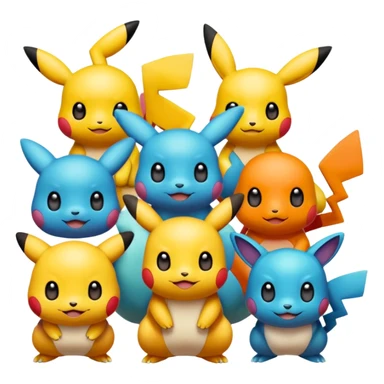 pokemnans being nice to each other sticker