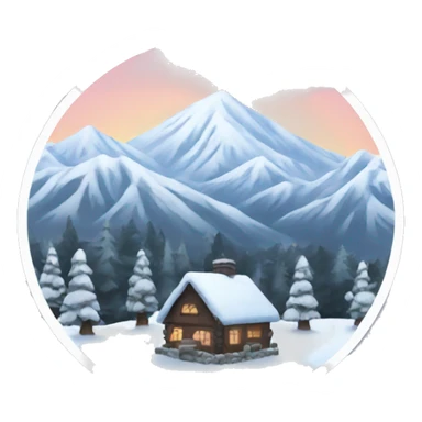 Aesthetic winter sticker sticker