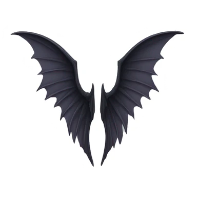 Half devil wing half angle wing sticker