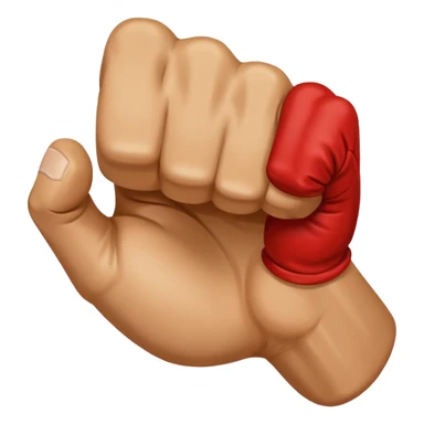 closed fist punch sticker