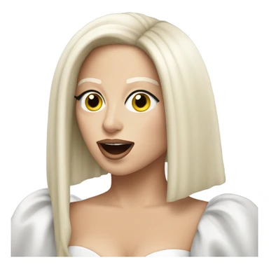 Lady Gaga singing sticker