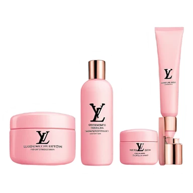 louis vuitton pink skincare sticker