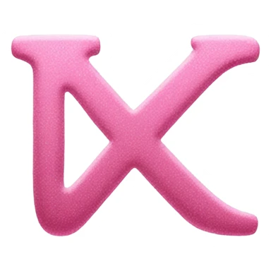 The letter "K". Beautified. Throw in some pink. MAybe gold sticker