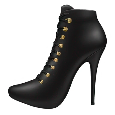 black stiletto heel boots sticker