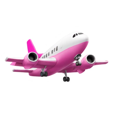 pink airplane sticker