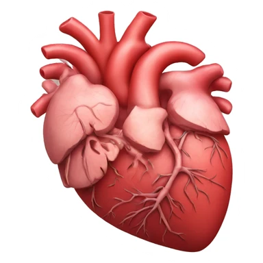 Human anatomy of the heart sticker