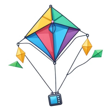 make a sticker or emoji with a KITE AI theme sticker