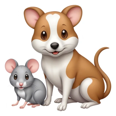 Hund und Maus  sticker