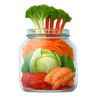 jar with kimchi sticker