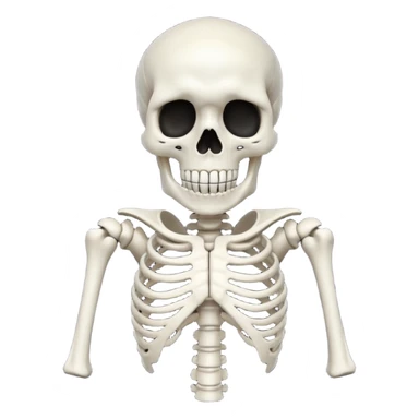 The rahhh skeleton sticker