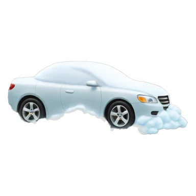 car covered in wash foam sticker