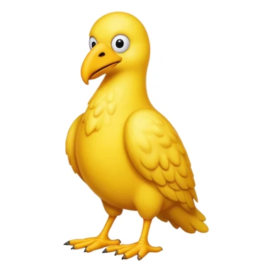 Big bird without a head  sticker