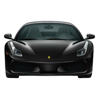 black ferrari  sticker
