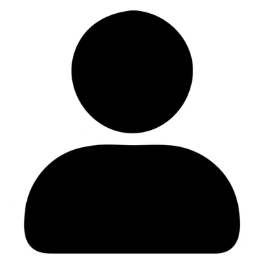 solid filled icon of a client or customer, minimal sticker
