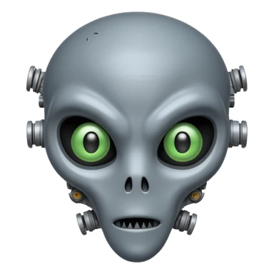 make and alien half ruined sticker