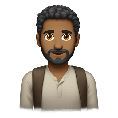 Short middle eastern man sticker