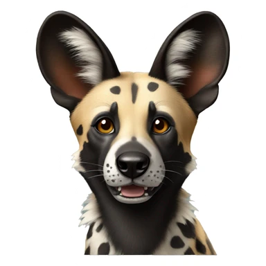 African wild dog sticker