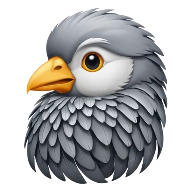 bird in grey different style  sticker