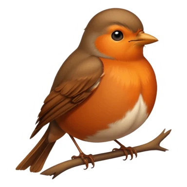 Robin bird emoji sticker
