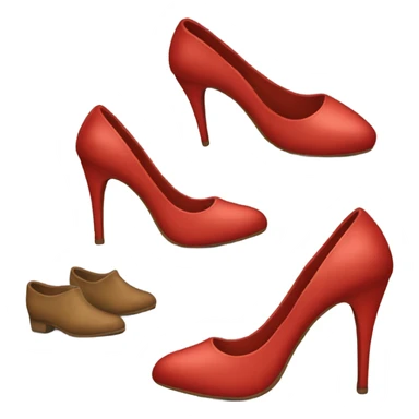 red shoe sticker