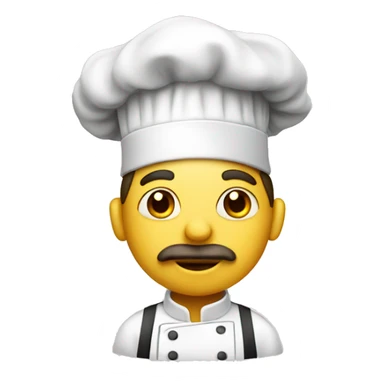 chef with pencil and paper sticker
