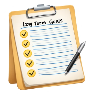 long-term goals  sticker