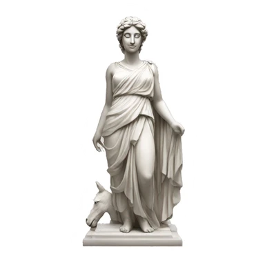 Greek goddess statue sticker