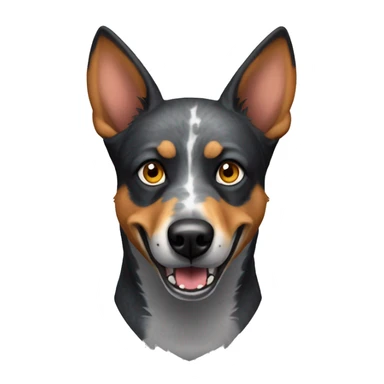 Evil velociraptor Australian cattle dog sticker