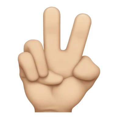 Middle finger and thumb extended hand emoji sticker
