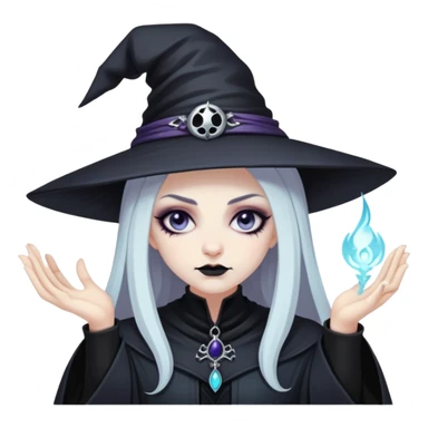goth witch banishing monitoring spirits  sticker