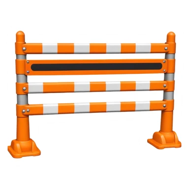 roadwork barrier sticker