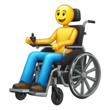 motorized emoji vehicles motorized_wheelchair sticker
