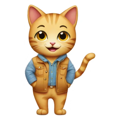 happy gay cat on a clothing shopping spree sticker