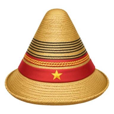 Vietnamese hat of a farmer  sticker