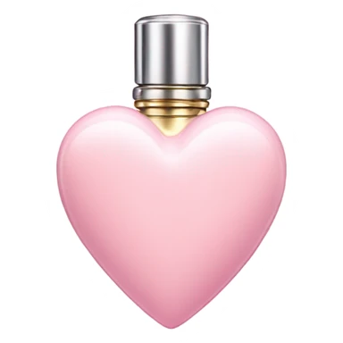 Pastel Pink heart shaped perfume  sticker