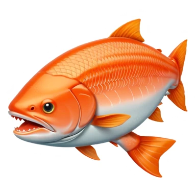 salmon fish sticker