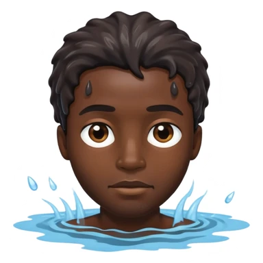 uomo nero e acqua sticker