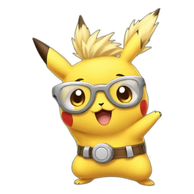 Pikachu qui tire des éclairs  sticker