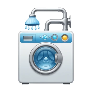 A Telegram Mini App logo for coordinating shared resources (shower bookings, washine machine usage) in a shared house with 10 residents.

 sticker