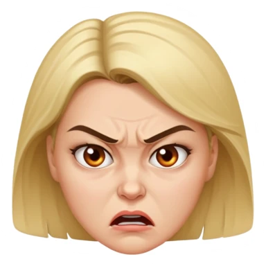 Beautiful woman angry and sick of idiots sticker