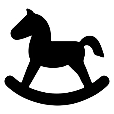 rocking horse icon sticker