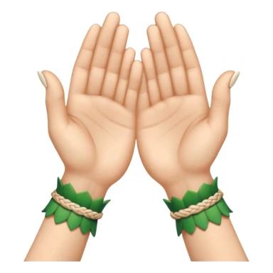 Make a elf-clasping handshake emoji in the style of the usual emoji of a handshake sticker